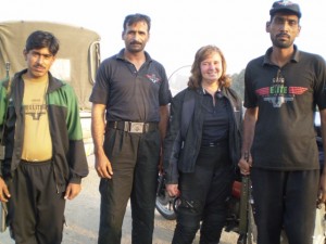Picture of some of the Anti-terrorist team who took us 100 miles across Pakistan.
