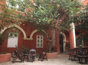 Picture of the courtyard at the Guest House.