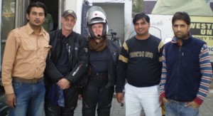Picture of Deepak (on left) and Enfield Rider's club at Ambala. 
