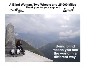 A Blind Woman, Two Wheels and 25,000 Miles